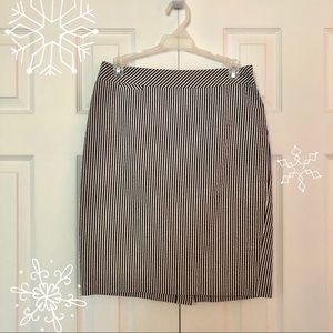 Seersucker J. Crew Pencil Skirt